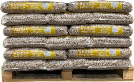 Verba Premium houtpellets - 30 zakken - 450 kg - Naaldhout pellets - EN+A1 & DIN+